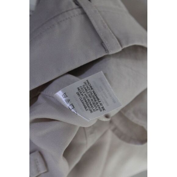 R Label The Reset Womens Pleated High-Rise Straight Leg Pants Beige Size XL - Picture 6 of 6